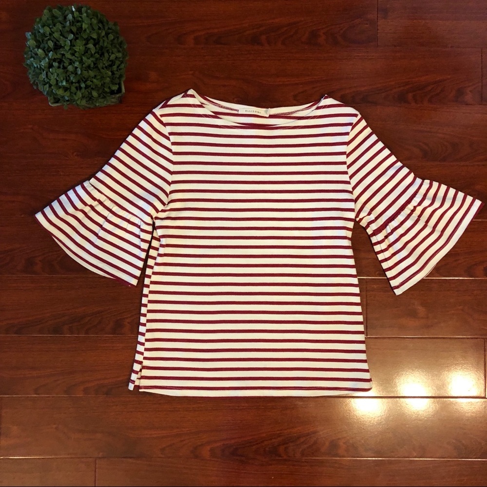 Ellison Blouse Top with Flared Sleeve | S